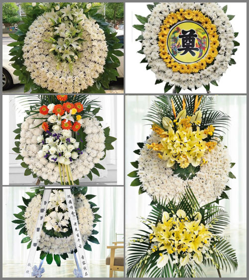 河南南阳新野县前高庙乡张刘营村花圈速递